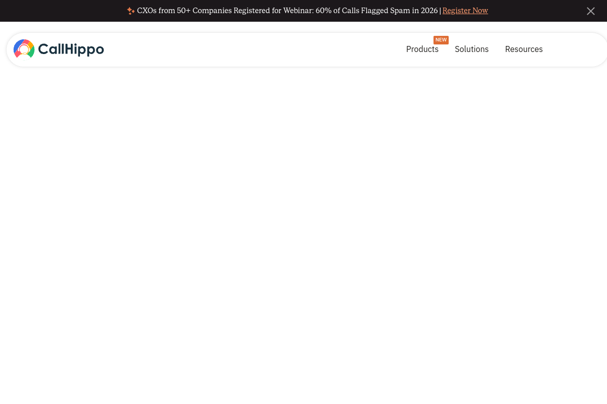CallHippo homepage