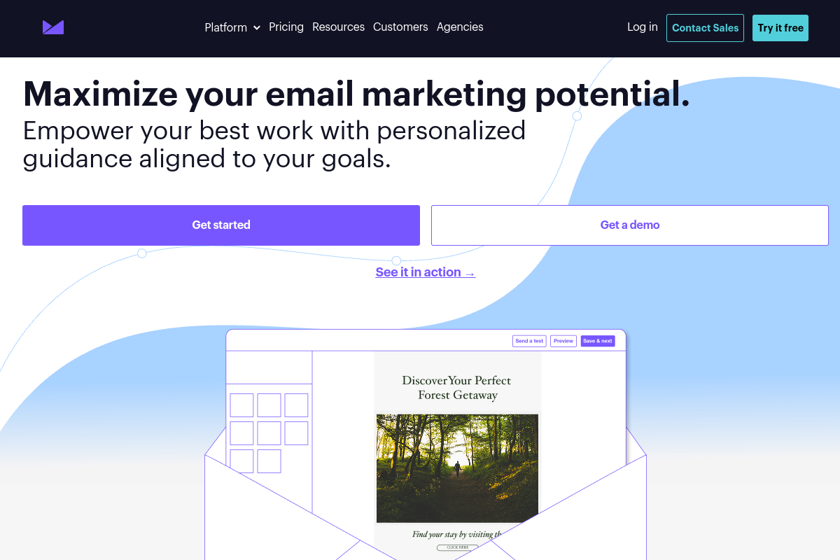 Campaign Monitor homepage