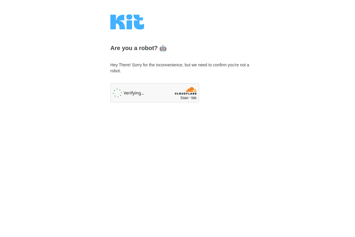 Kit homepage