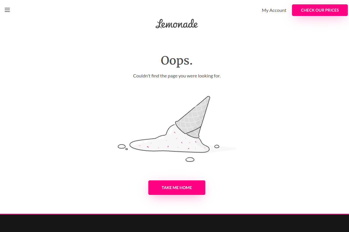 Lemonade Business homepage