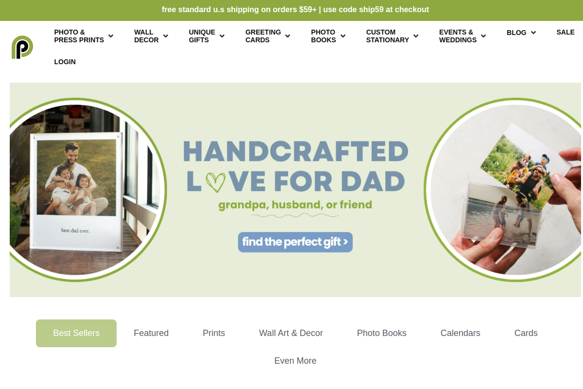 Persnickety Prints homepage