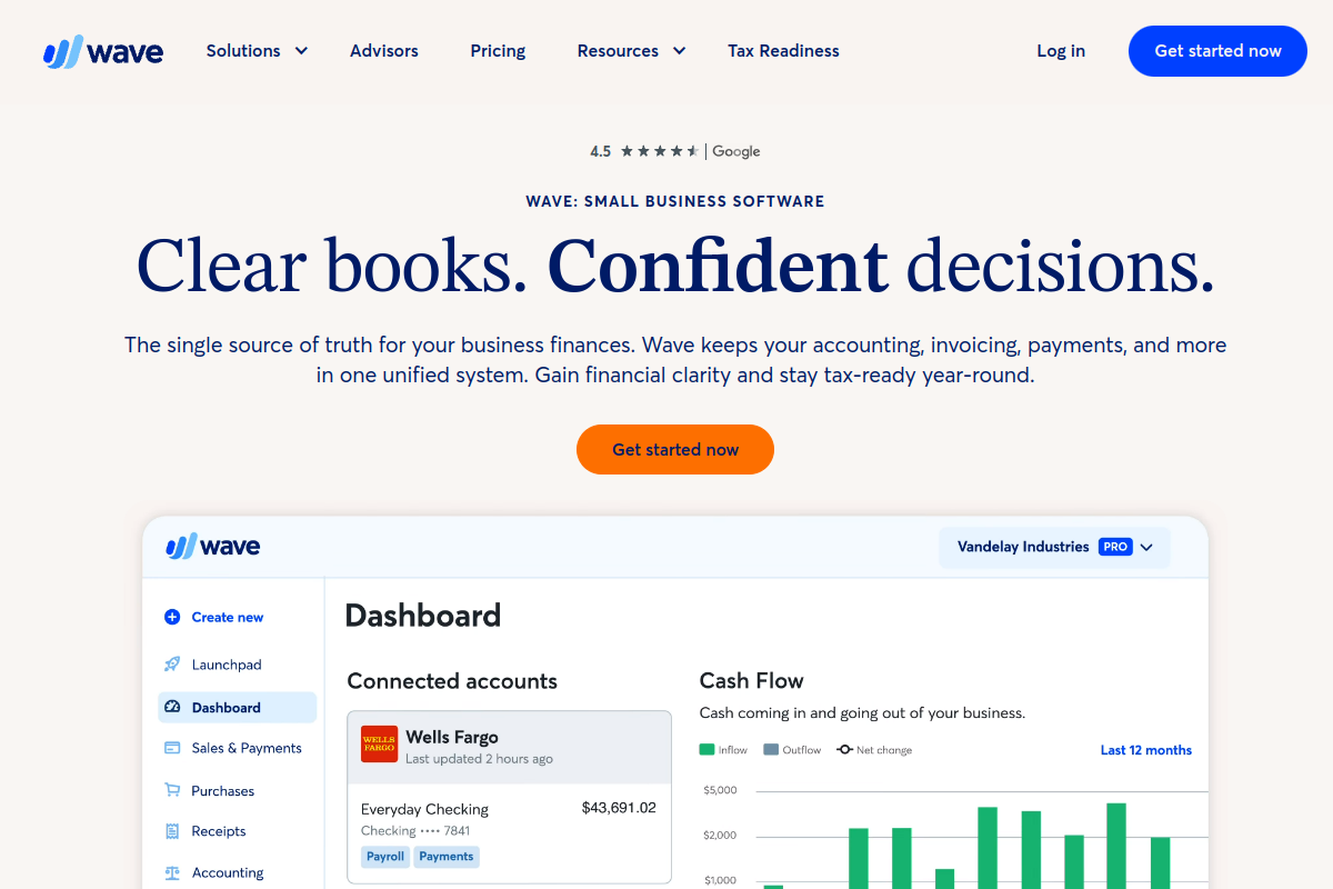 Wave homepage